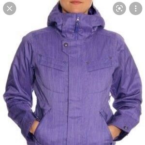 Burton Dry Ride Cool Flavors Purple Snowboarding Jacket Winter Coat Size XS